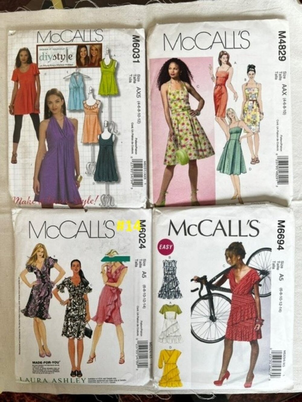 Vintage/Older Dresses/Sets Sewing Pattern Bundles. Pick one bundle from photos.
